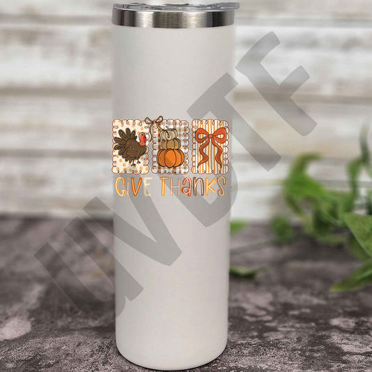 UVDTF Give Thanks Stamps Decal - Fall19