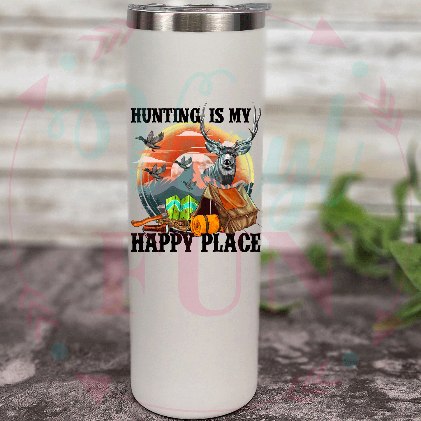 Hunting Is My Happy Place Decal-102