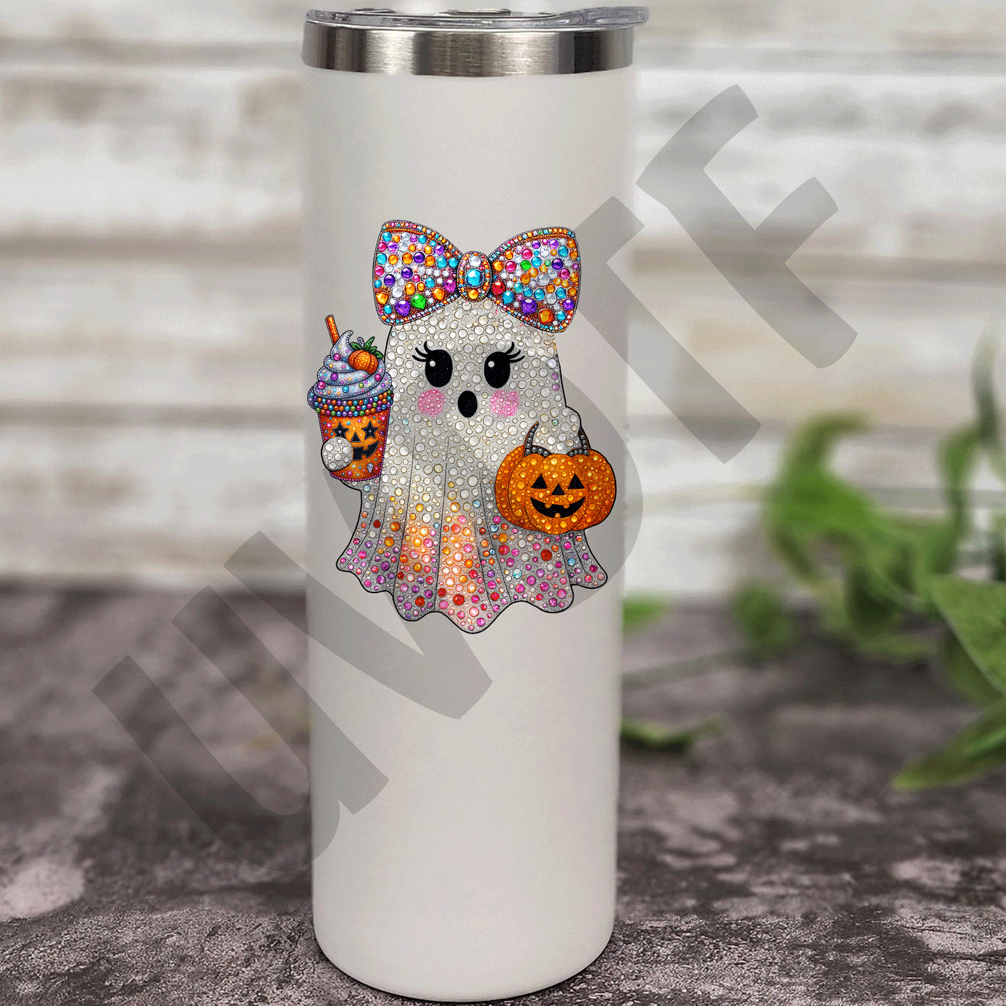 UVDTF Rhinestone Ghost Decal -HW18