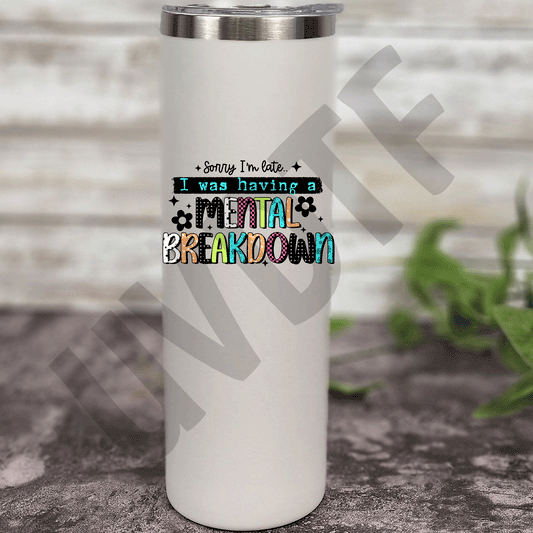 UVDTF Mental Breakdown Decal - 92