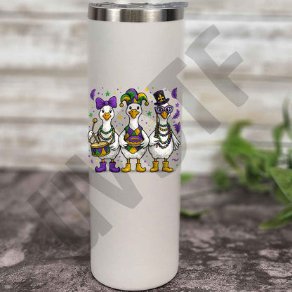 UVDTF Mardi Gras Goose Decal -MAG1