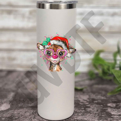 UVDTF Reindeer With Glasses Decal - XM36
