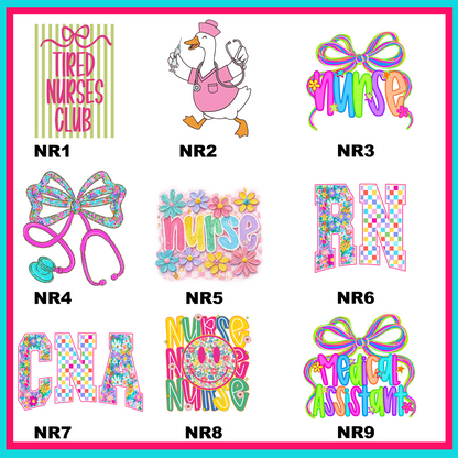 Nurses Rock Transfers - For Fabrics