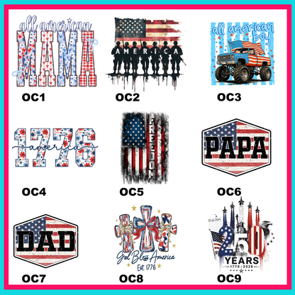 Our Country Transfers - For Fabrics