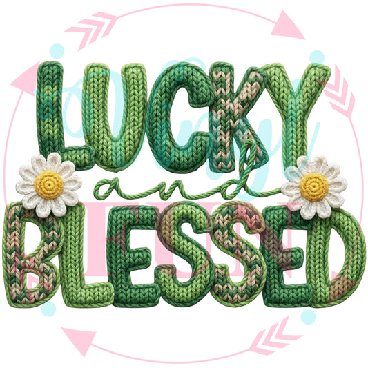 Lucky And Blessed Transfer - PAT15