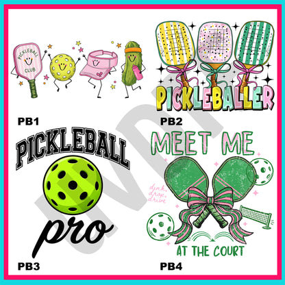 UVDTF Pickleballer Decals