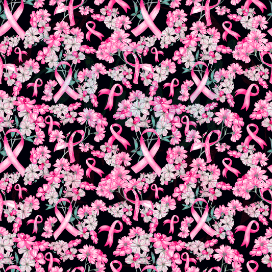 Pink Floral Ribbons Pattern