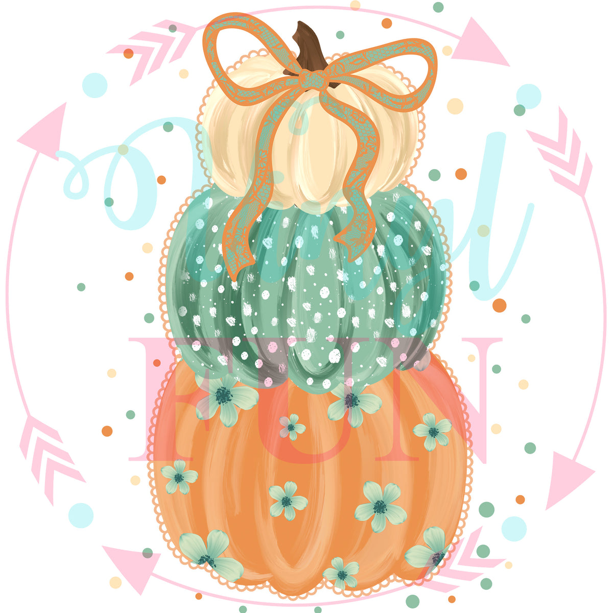 Pumpkin Season Transfers - For Fabrics