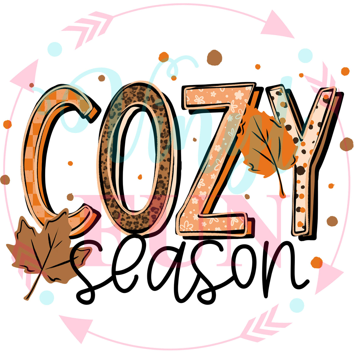 Pumpkin Season Transfers - For Fabrics