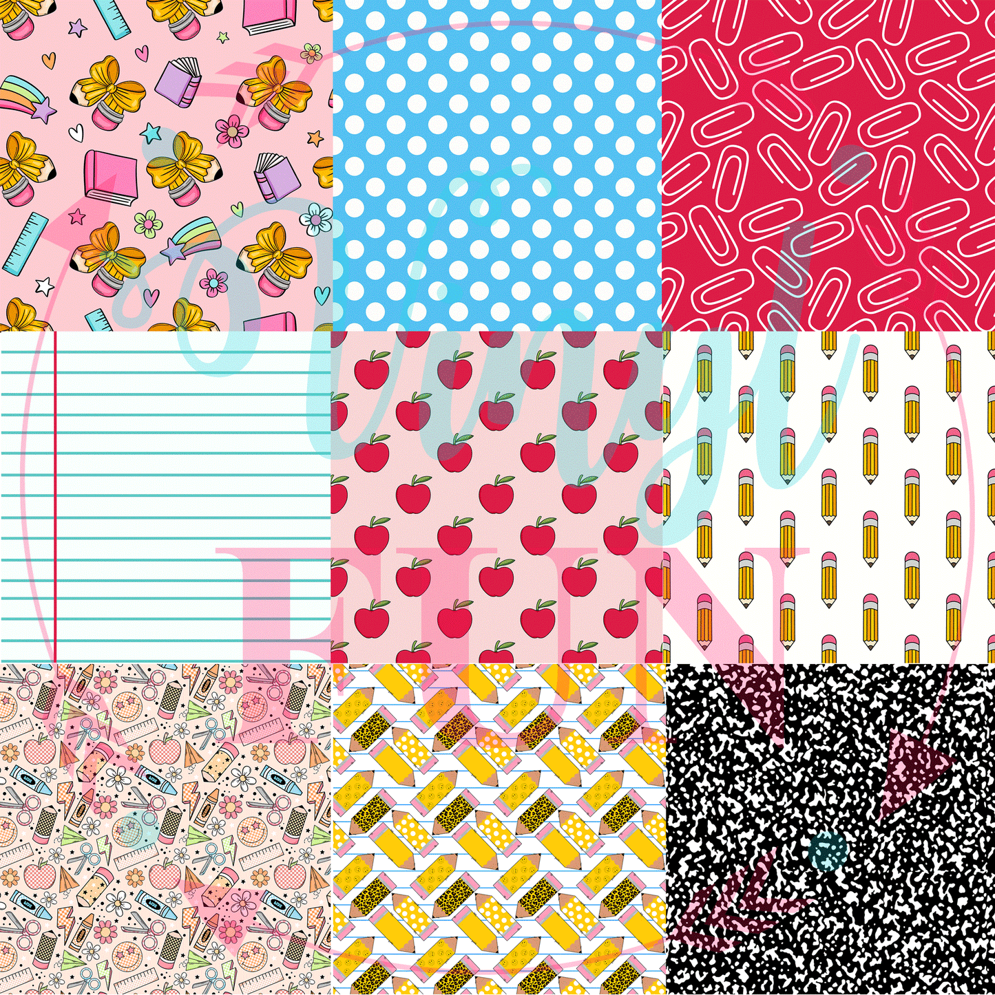 Pattern Sampler School Days