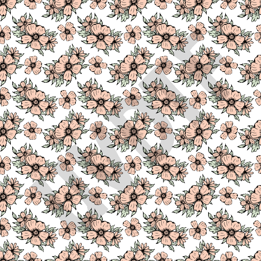 UVDTF Peach Flowers Elements-W26