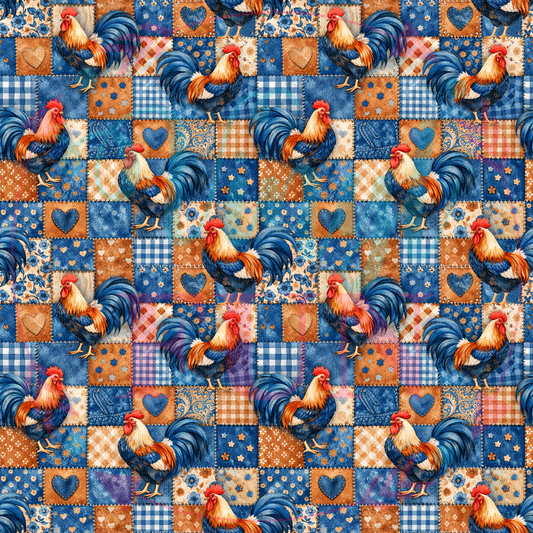 Patches of Chickens Pattern-D13