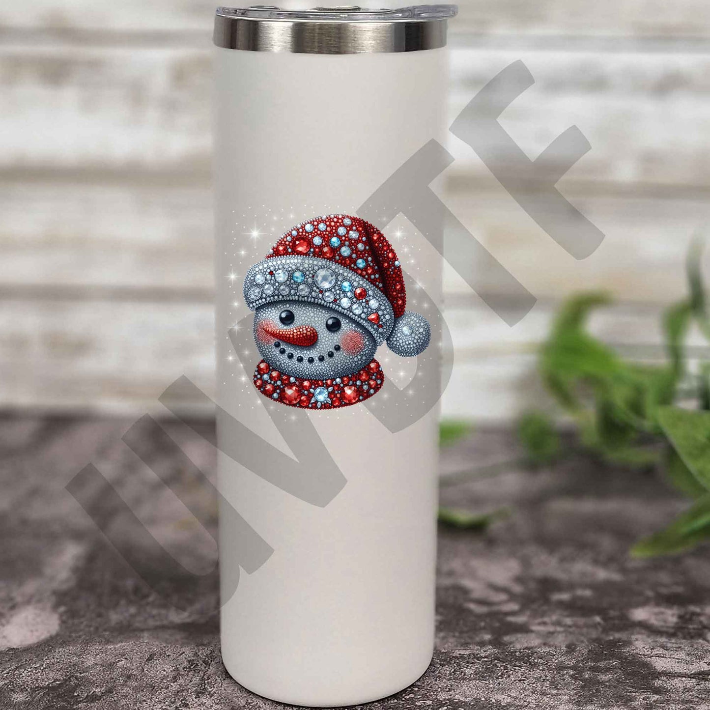 UVDTF Rhinestone Snowman Decal - XM27