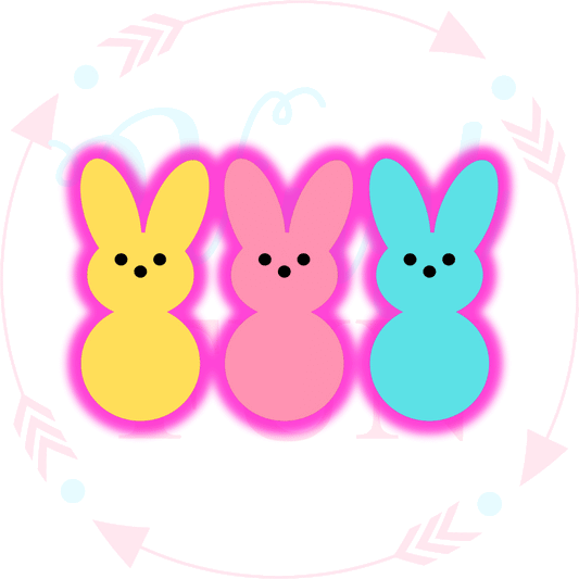 Bright Bunnies Transfer -H72