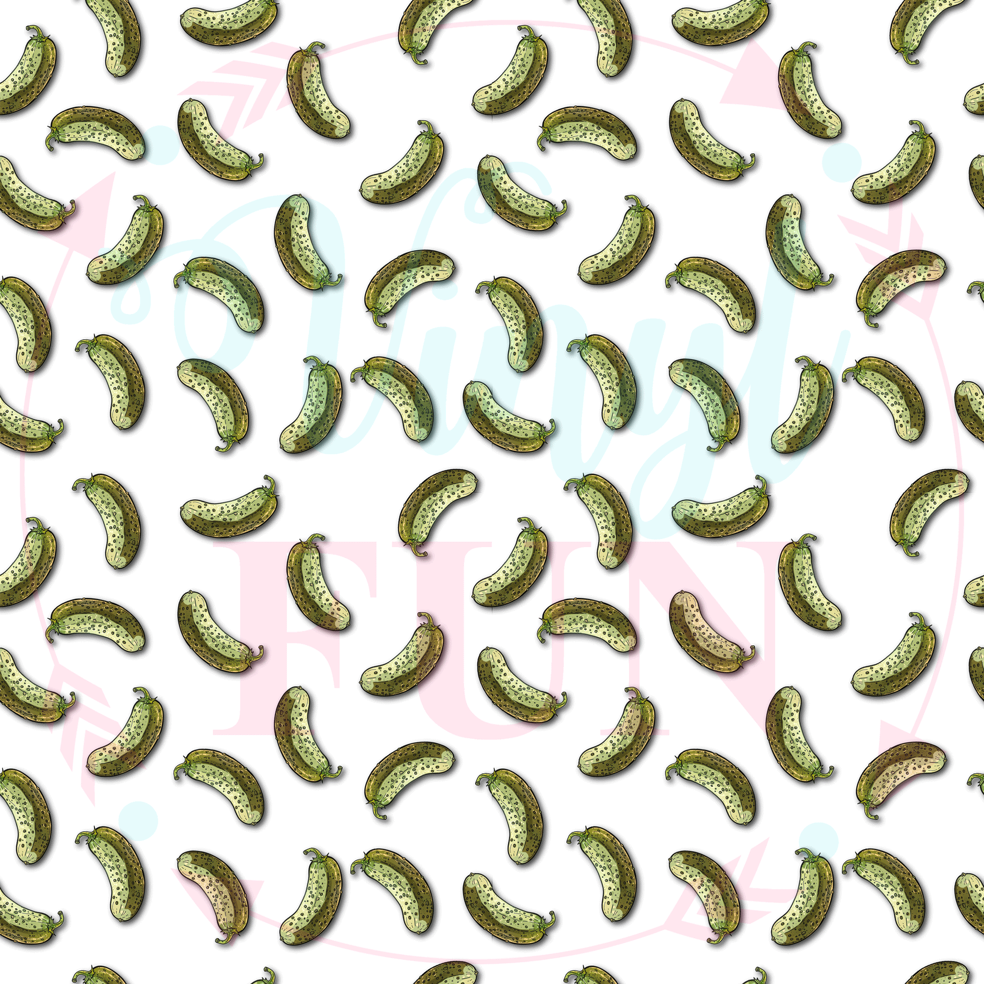 Real Pickles Pattern Pickles Pattern โ Vinyl Fun
