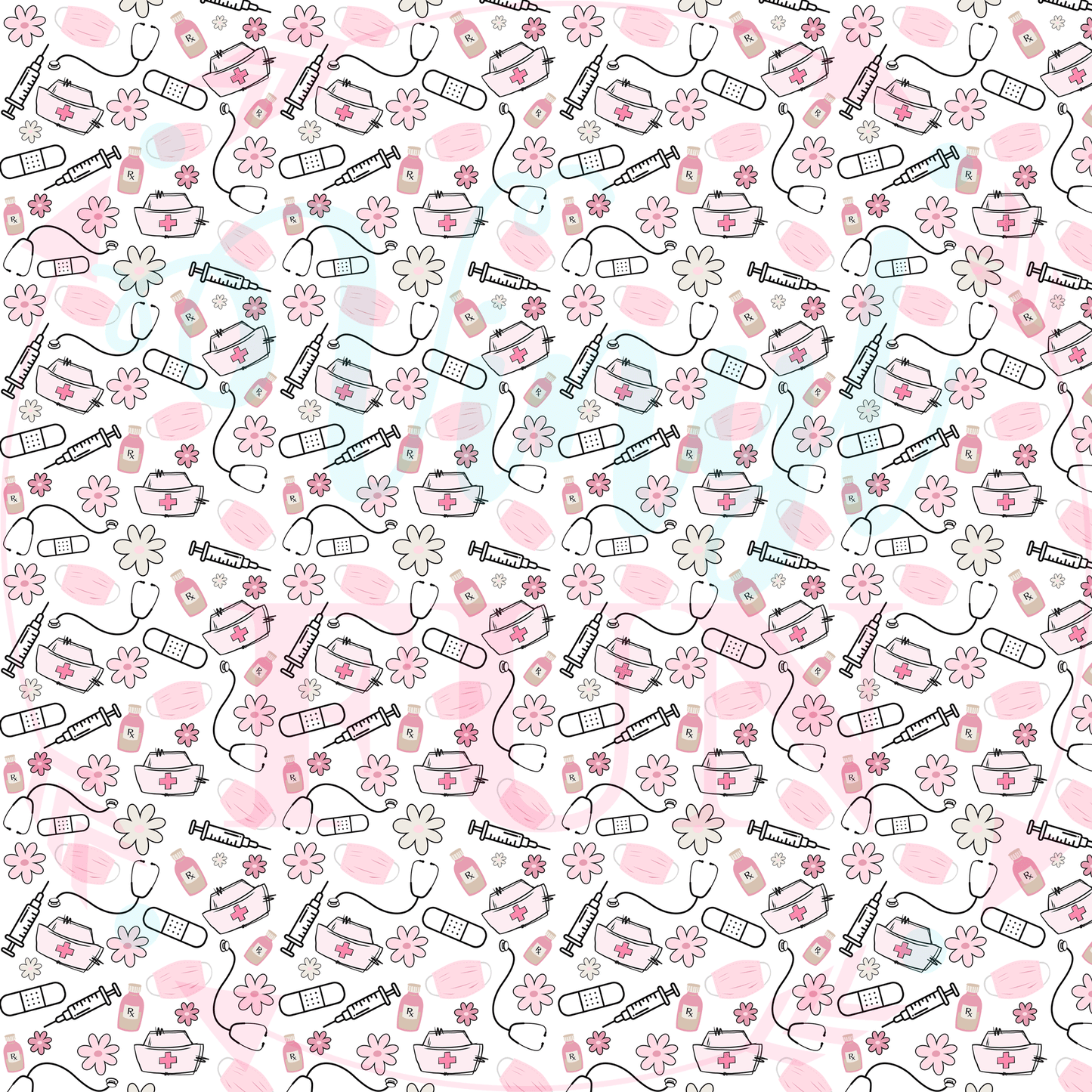 Pink Nurse Pattern-F4