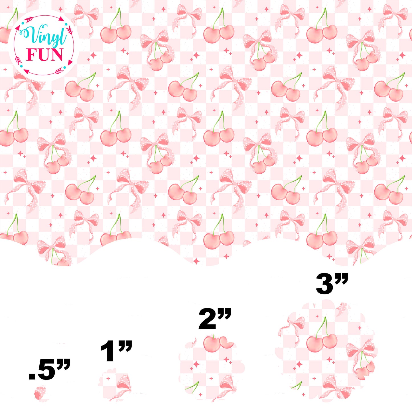 Pink Cherry Check - Acrylic