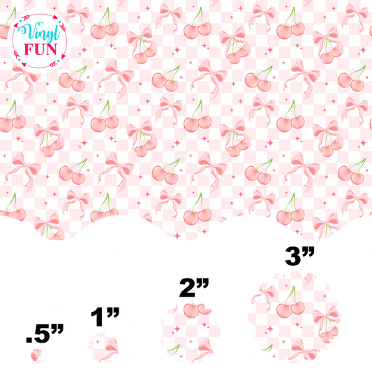 Pink Cherry Check - Acrylic