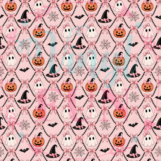 Pink Girl Ghosts Pattern