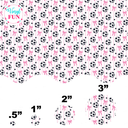 Pink Soccer Stripes - Acrylic