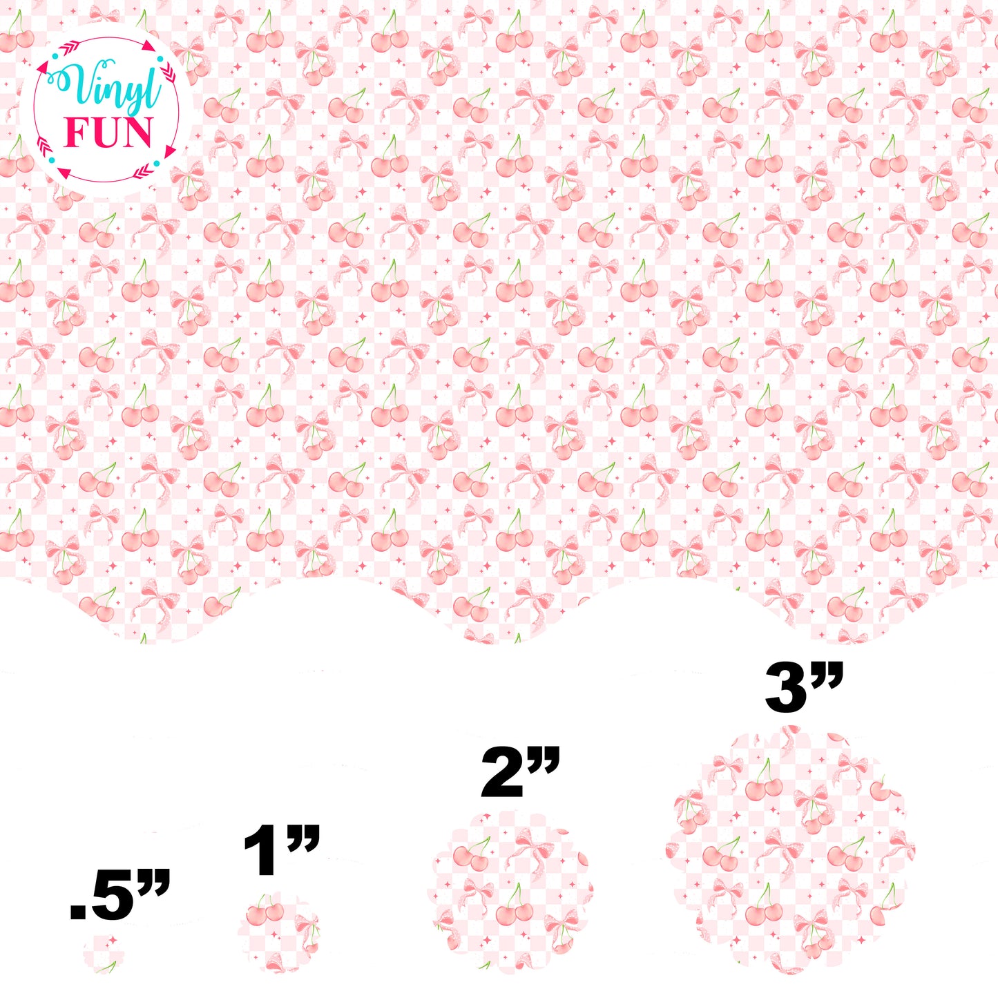 Pink Cherry Check - Acrylic