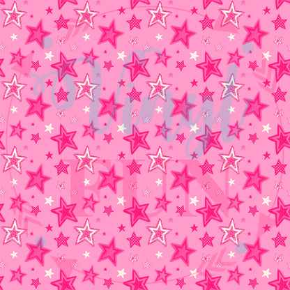 Pink Stars Pattern
