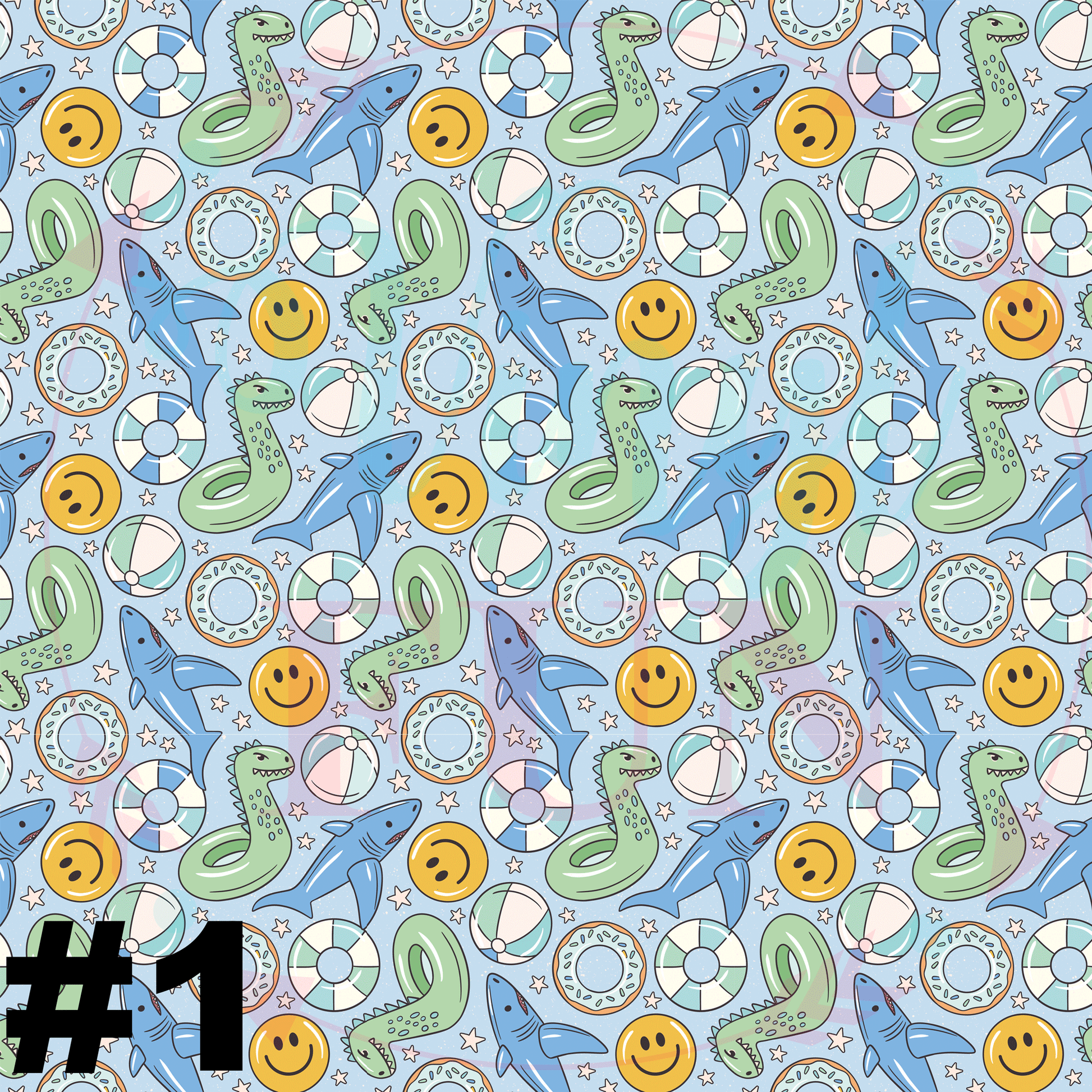 Go Go Beat Pattern Go With The Float Pattern Collection-B20 – Vinyl Fun