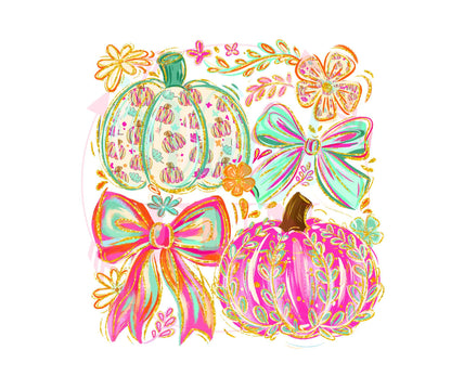 UVDTF Preppy Pumpkins Decal - FALL17