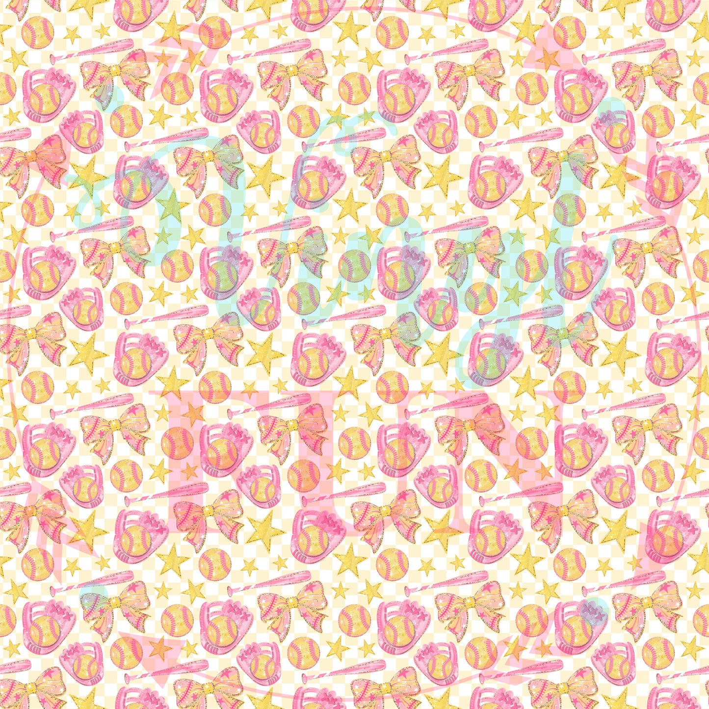 Preppy Softball Pattern