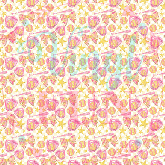 Preppy Softball Pattern