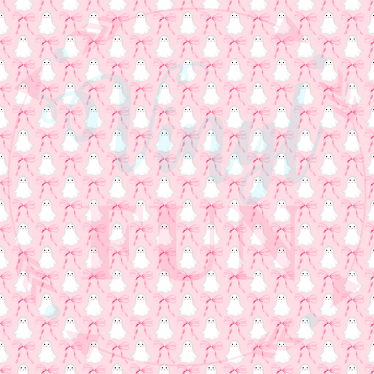 Pretty In Pink Ghosts Pattern