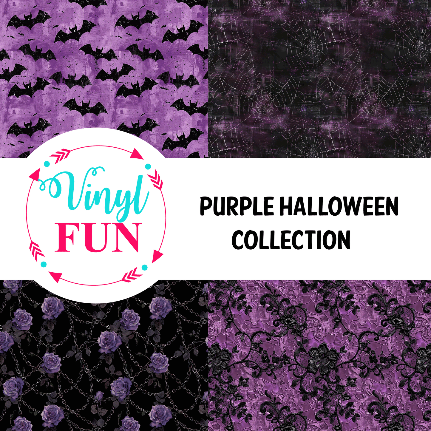 Purple Halloween Pattern Collection