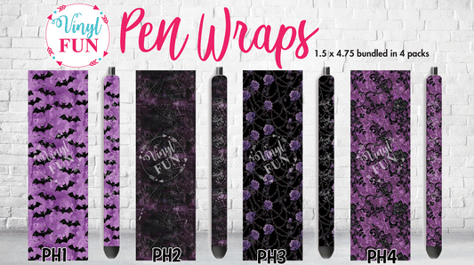 Purple Halloween Pen Collection
