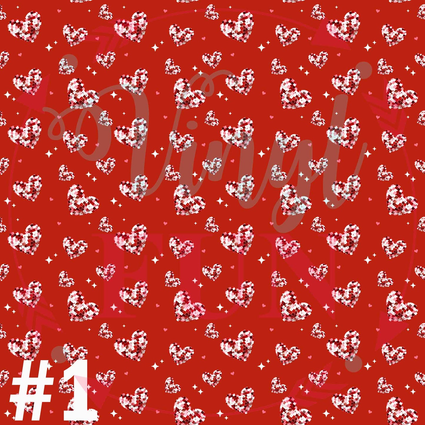 Disco Hearts Pattern Collection