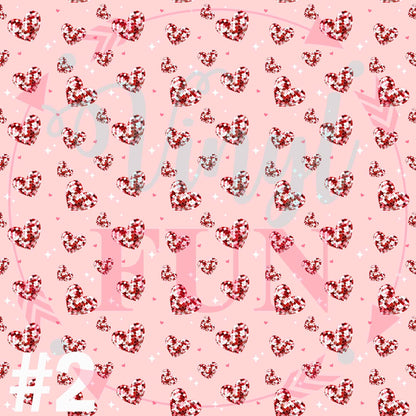 Disco Hearts Pattern Collection