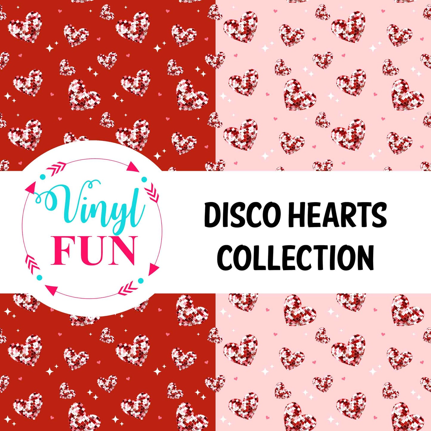 Disco Hearts Pattern Collection