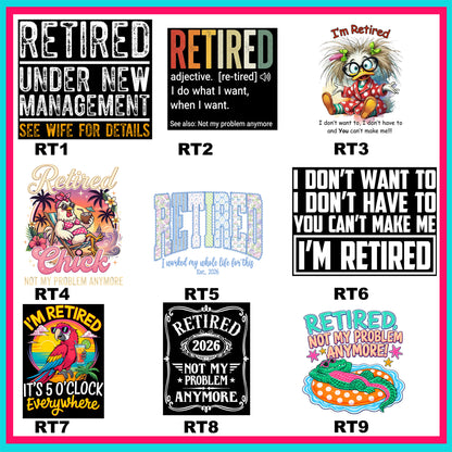 Retirement Time Transfers - For Fabrics