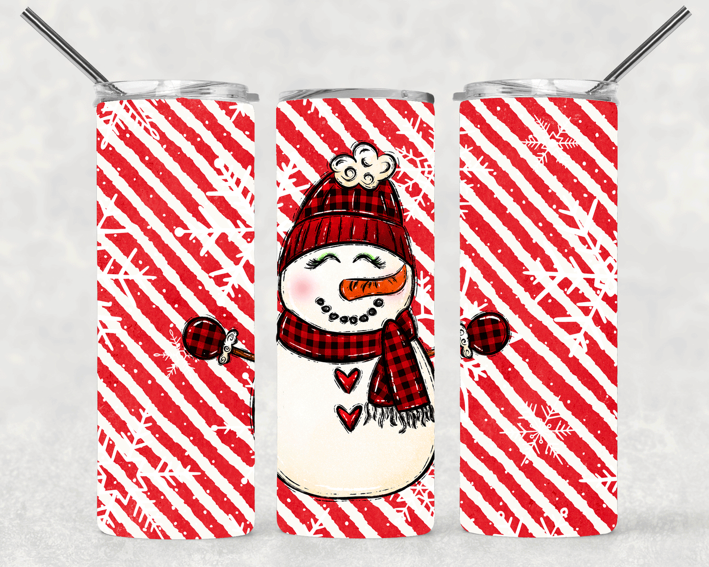 Cute Snowman Wrap For Straight Tumbler-S204