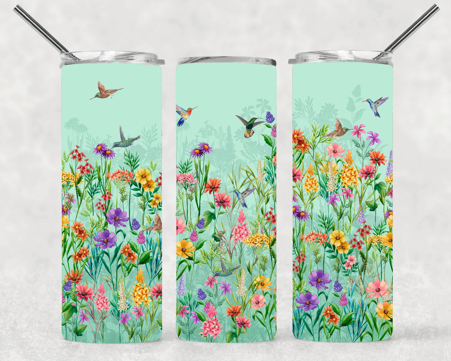 Wildflowers Wrap For Straight Tumbler-S462