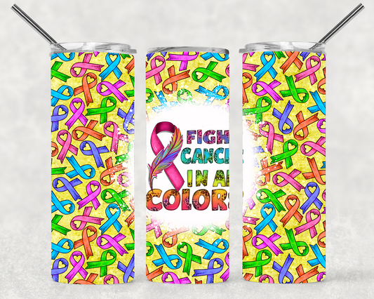 Fight Cancer Wrap For Straight Tumbler-S46