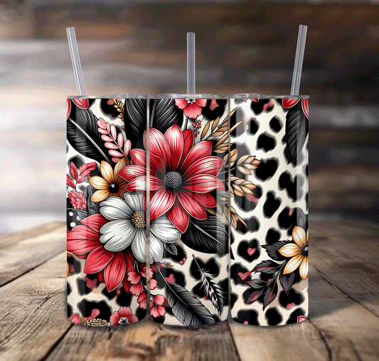 Leopard Wrap For Straight Tumbler-S634