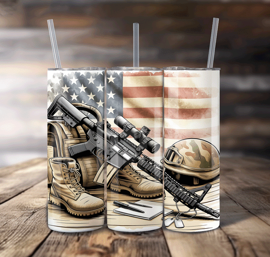 Military Wrap For Straight Tumbler-S647