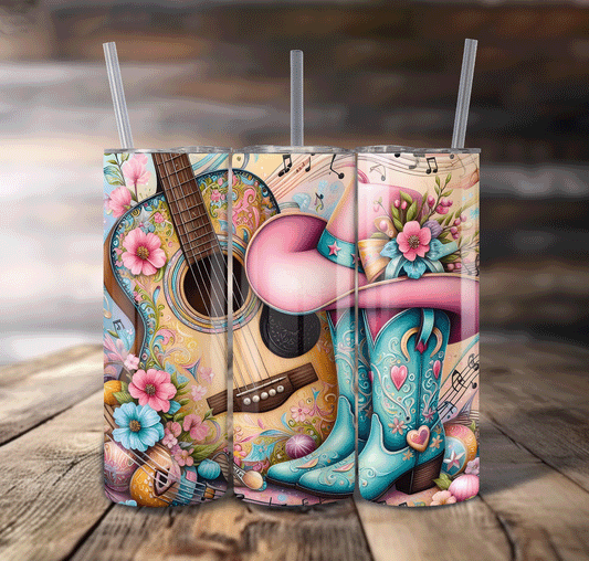 Country & Floral Wrap For Straight Tumbler-S651