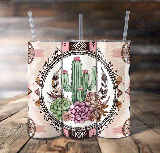Cactus Desert Wrap For Straight Tumbler-S664