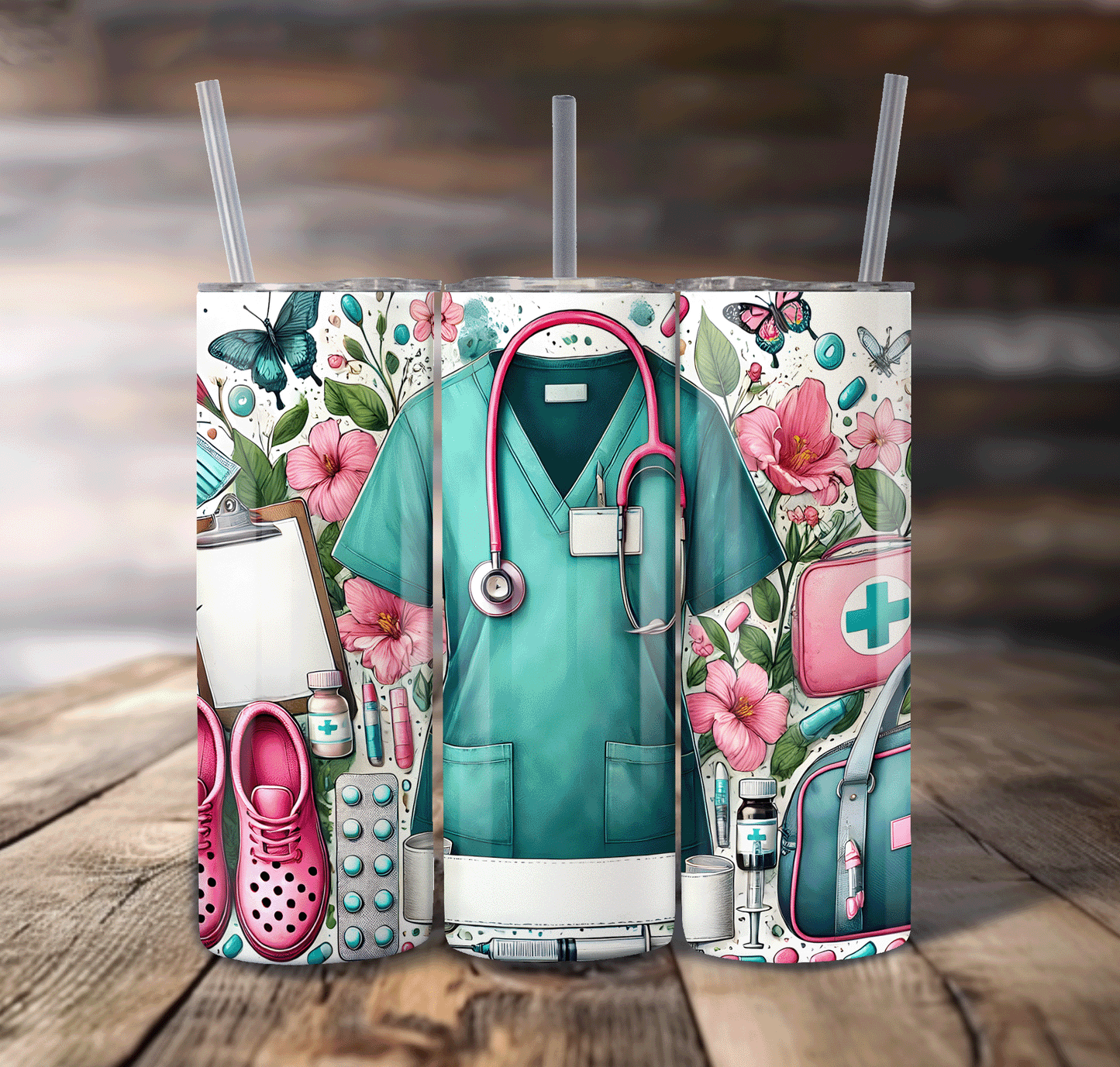 Nurse Life Wrap For Straight Tumbler-S670