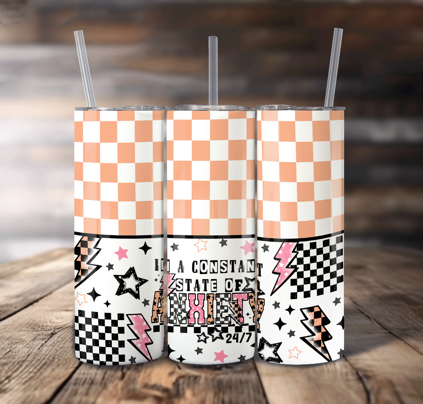 Constant State Of Anxiety Wrap For Straight Tumbler-S680