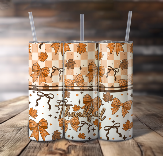 Thankful Wrap For Straight Tumbler-S716