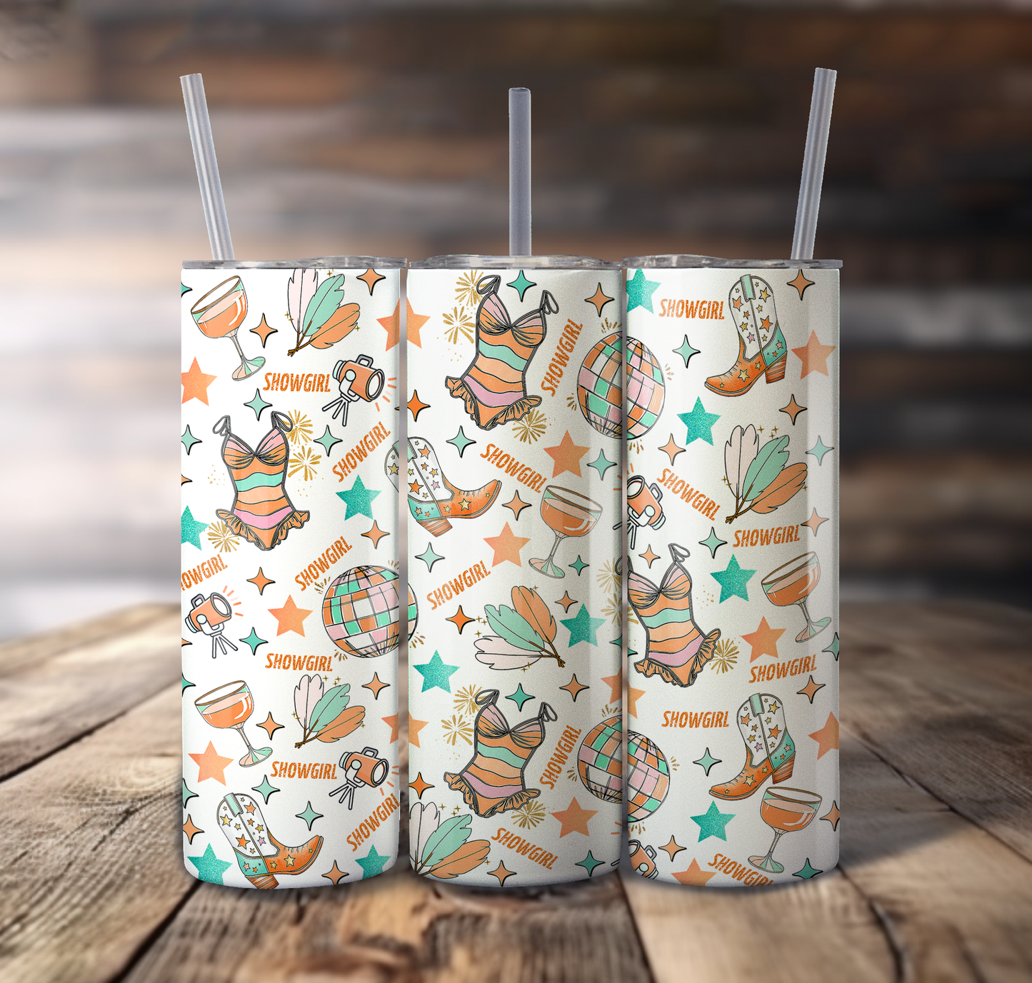 Showgirl Wrap For Straight Tumbler-S723