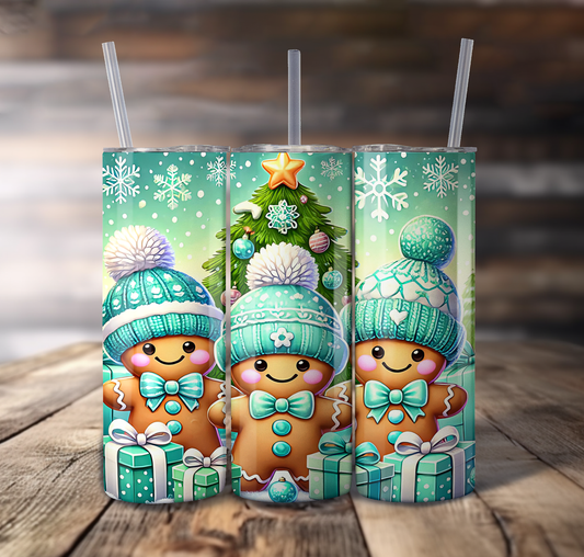 Gingerbread Men Wrap For Straight Tumbler-S735