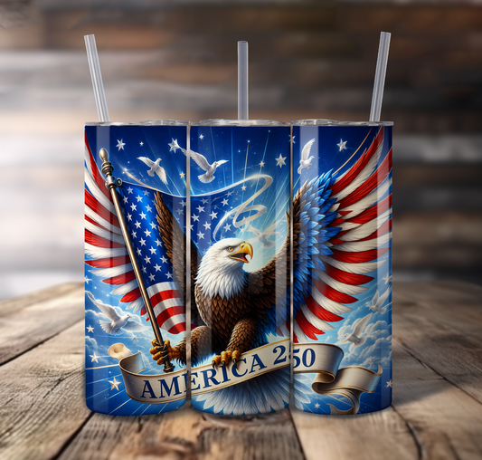 America Eagle For Straight Tumbler - S821